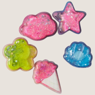 Crocs Squish Glitter Icons 5 Pack Jibbitz Charms