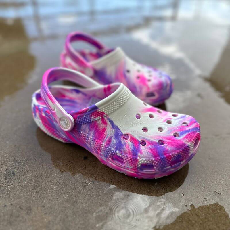 Crocs Kids Classic Glow Marbled Clog