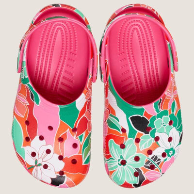 Crocs Kids Classic Woodcut Floral Clog