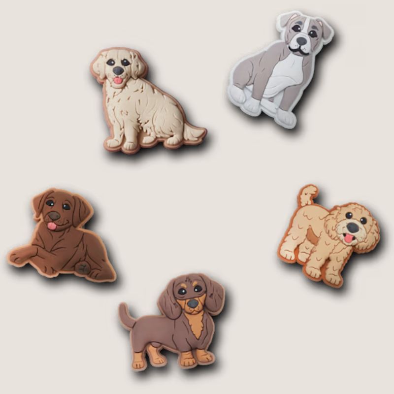 Crocs Doggie Doodle 5 Pack Jibbitz Charms