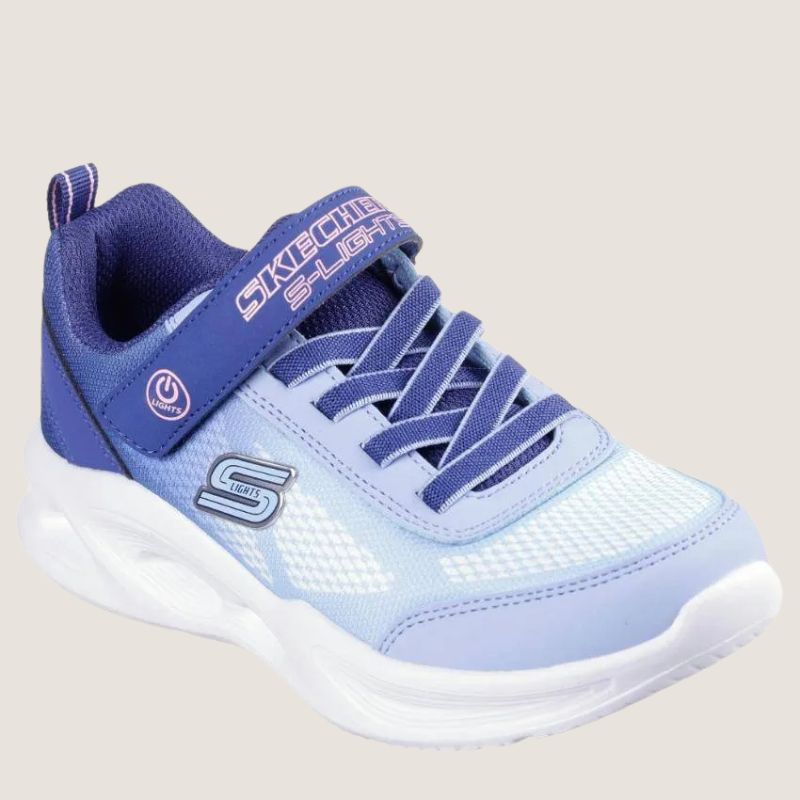 Skechers Kids S-Lights: Sola Glow - Ombre Deluxe Adjustable Runner