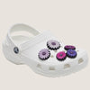 Crocs Mixed Purple Florals 5 Pack Jibbitz Charms