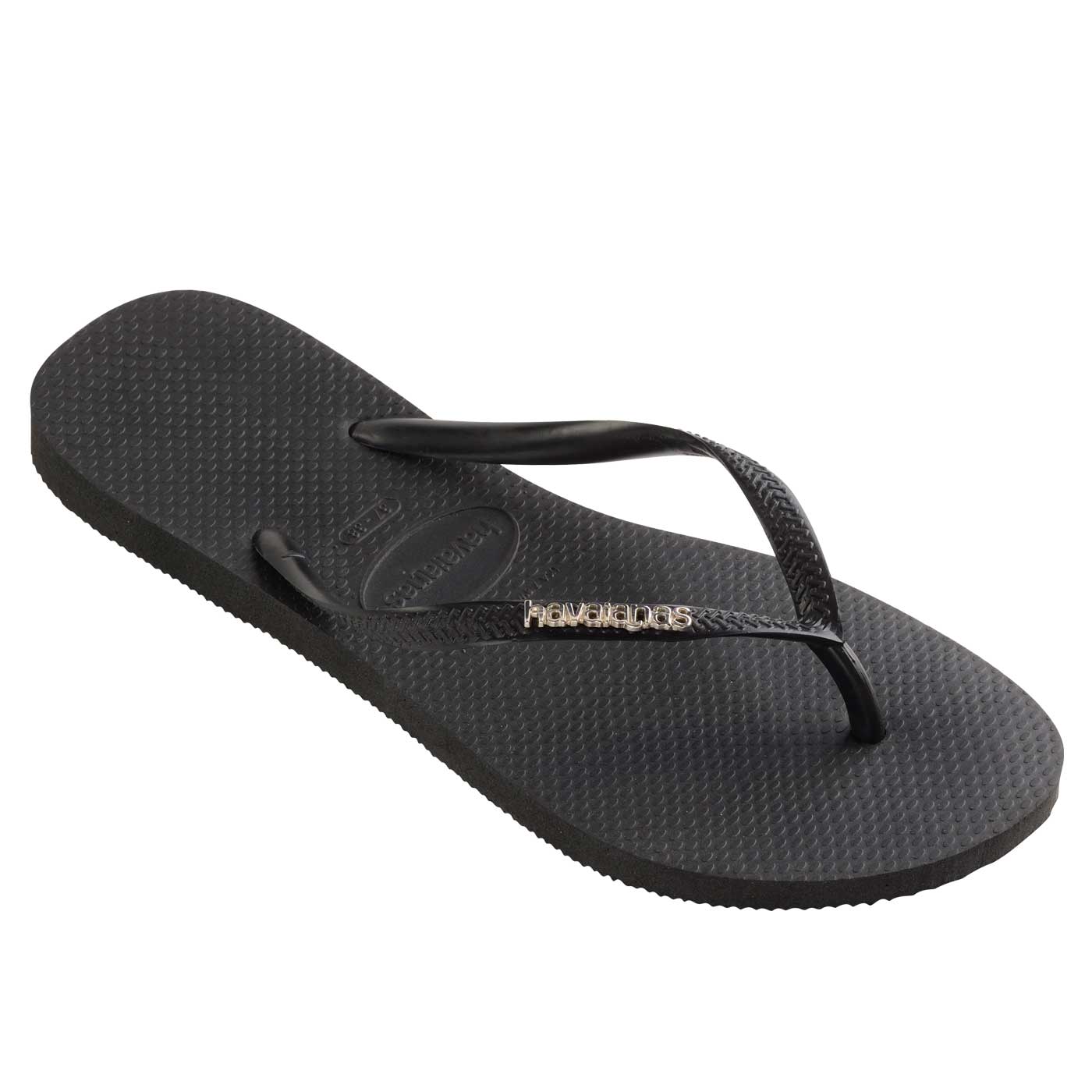 Havaianas Slim Metal Logo Thong Titley s Footwear