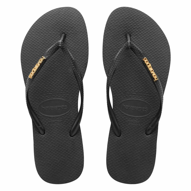 Havaianas Slim Metal Logo Thong - Titley's Footwear
